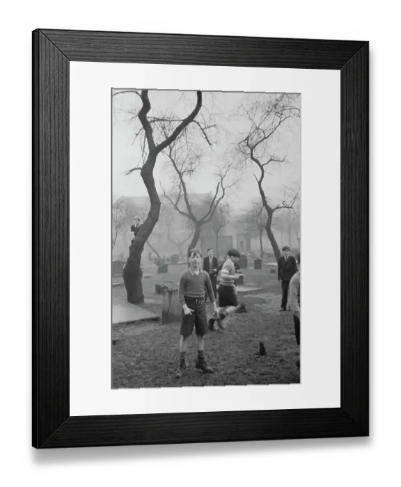 Framed Print : Gorbals Graveyard Boys Framed Print : Gorbals Graveyard Boys