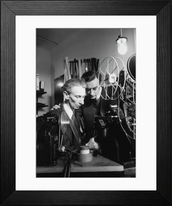 Framed Print : David Lean In Cutting Room Framed Print : David Lean In Cutting Room
