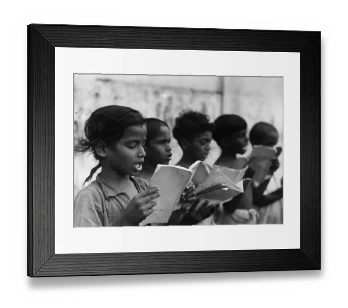 Framed Print : School Singers