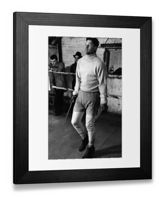 Framed Print : Skipping Boxer Framed Print : Skipping Boxer