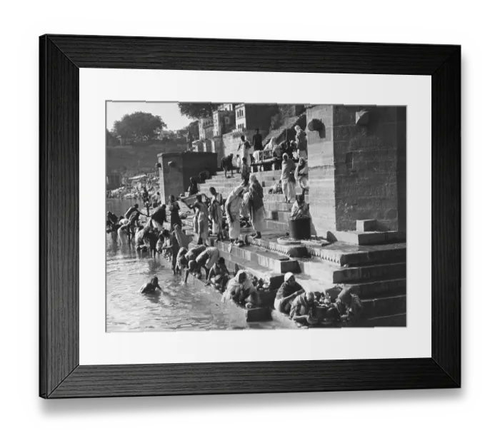 Framed Print : Ganges Pilgrims Framed Print : Ganges Pilgrims