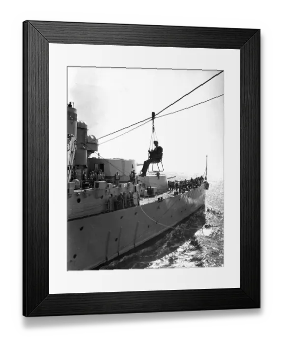 Framed Print : Winched Aboard Framed Print : Winched Aboard