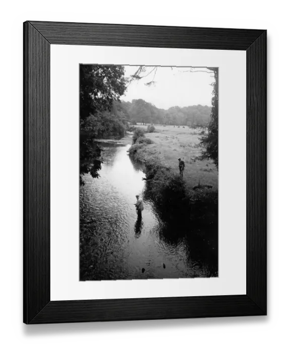 Framed Print : Fishing Scene Framed Print : Fishing Scene
