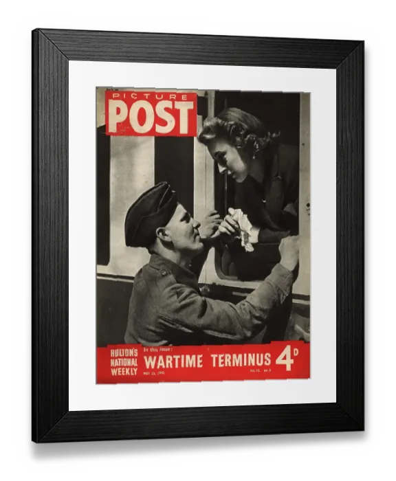 Framed Print : Wartime Goodbye