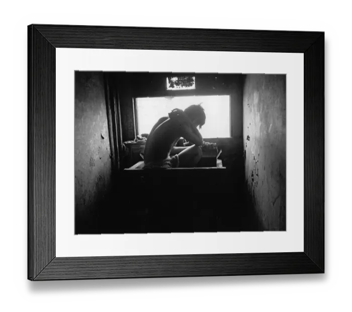 Framed Print : Hostel Bath Framed Print : Hostel Bath