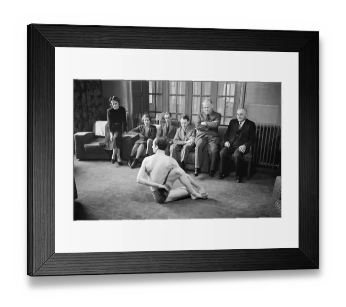 Framed Print : Half Spinal Twist