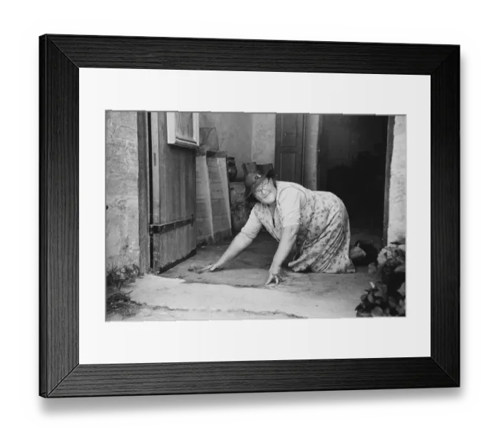 Framed Print : Scrubbing Floors Framed Print : Scrubbing Floors