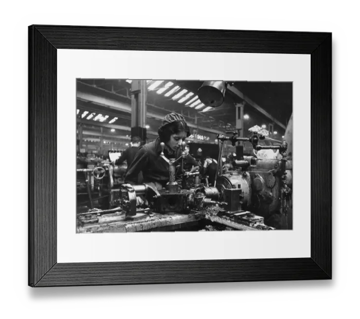 Framed Print : Munitions Worker