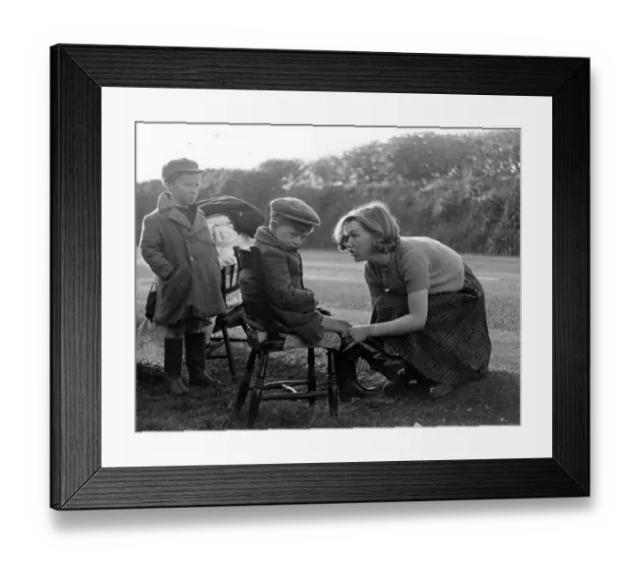 Framed Print : Homeless Family Framed Print : Homeless Family