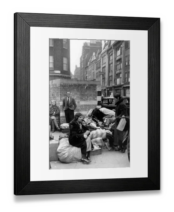 Framed Print : Homeless After Raid Framed Print : Homeless After Raid