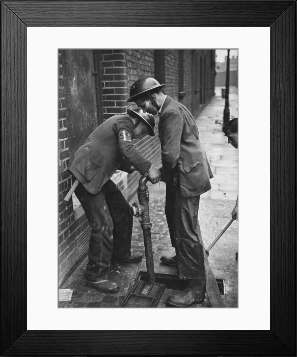 Framed Print : Teenage Firefighters Framed Print : Teenage Firefighters