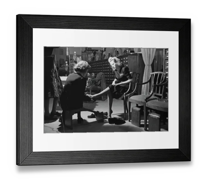 Framed Print : Shoe Shopping For Spring Framed Print : Shoe Shopping For Spring