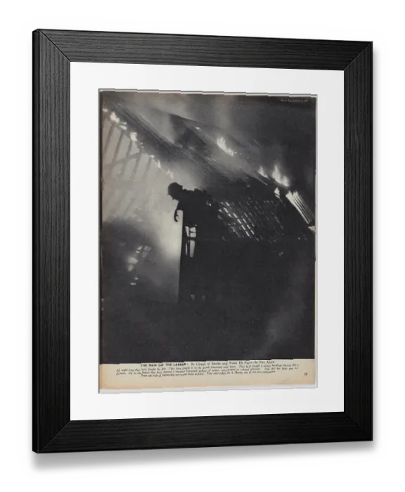Framed Print : The Man On The Ladder Framed Print : The Man On The Ladder