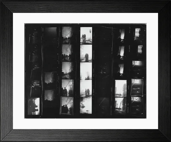 Framed Print : Firefighting During The Blitz