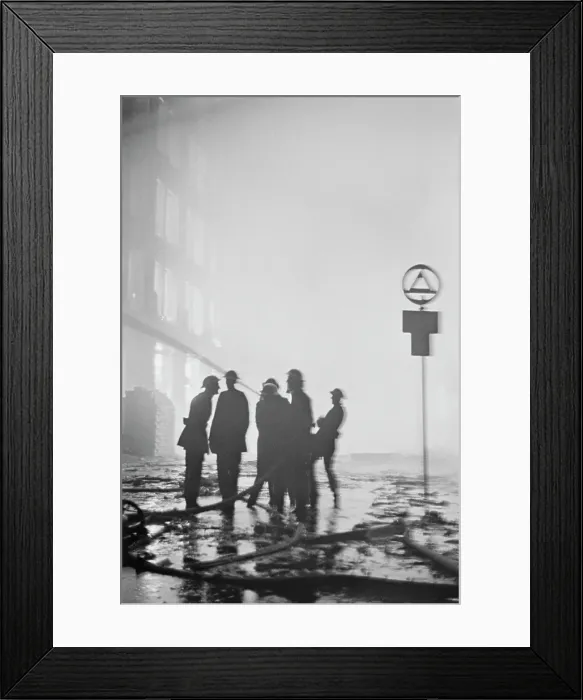 Framed Print : Firefighting During The Blitz Framed Print : Firefighting During The Blitz