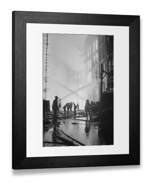 Framed Print : Firefighting During The Blitz Framed Print : Firefighting During The Blitz
