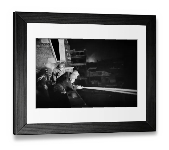 Framed Print : Firefighting During The Blitz Framed Print : Firefighting During The Blitz