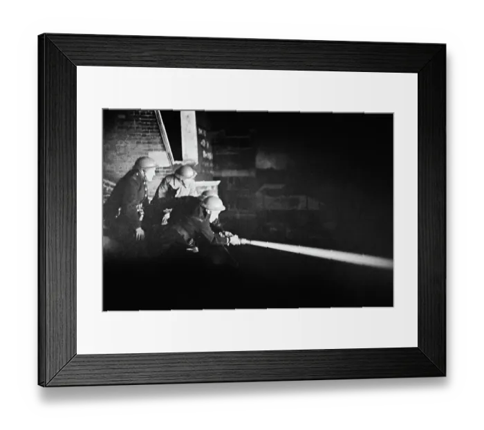 Framed Print : Firefighting During The Blitz Framed Print : Firefighting During The Blitz
