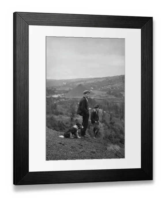 Framed Print : Welsh Miner And Son Framed Print : Welsh Miner And Son