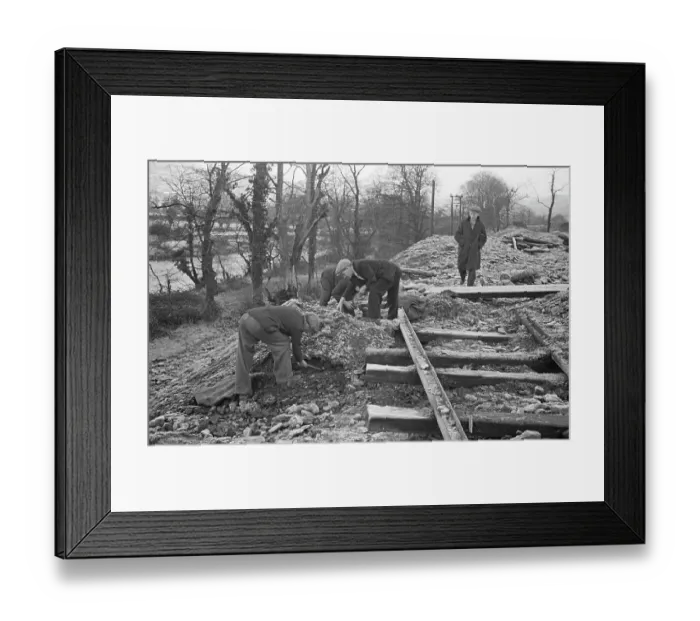 Framed Print : Scavenging For Coal