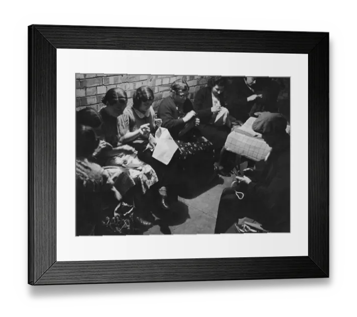 Framed Print : Sewing Under Spitalfields Framed Print : Sewing Under Spitalfields