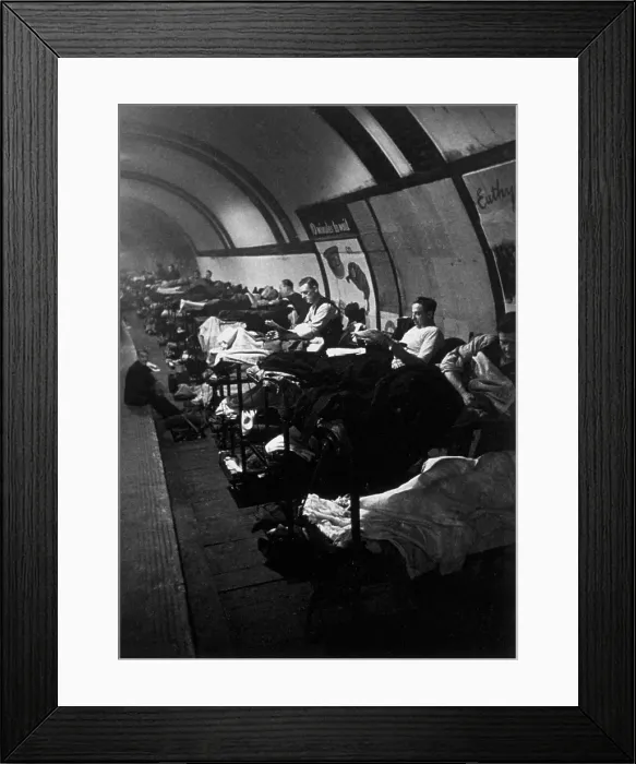 Framed Print : Underground Shelter