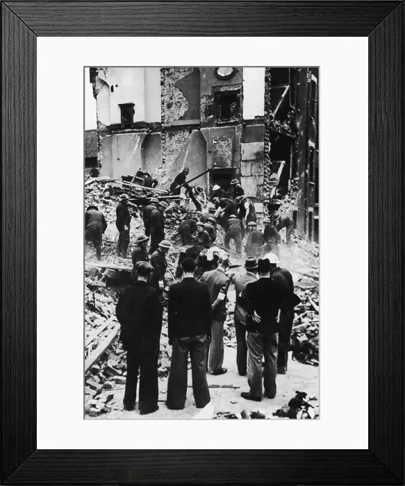 Framed Print : Blitz Damage Framed Print : Blitz Damage