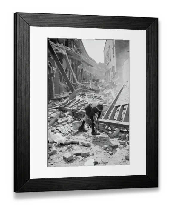 Framed Print : Air Raid Salvage Framed Print : Air Raid Salvage