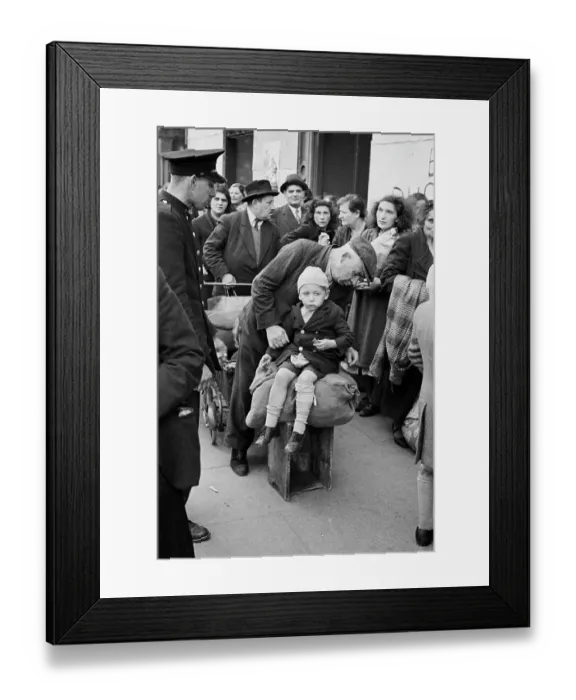 Framed Print : Bombed-Out East Londoners