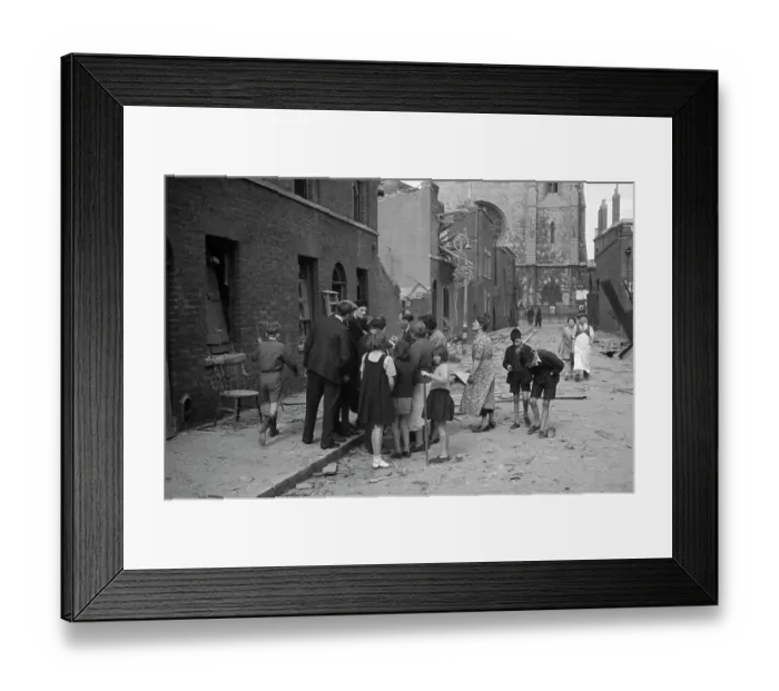 Framed Print : Bombed Out Framed Print : Bombed Out