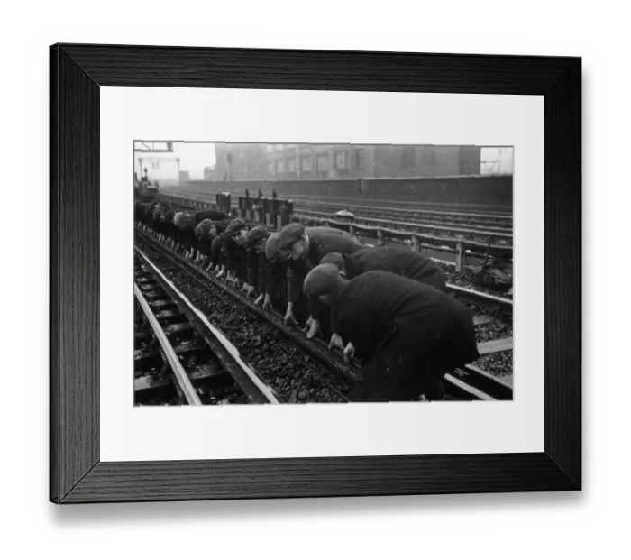 Framed Print : Repair Gang Framed Print : Repair Gang