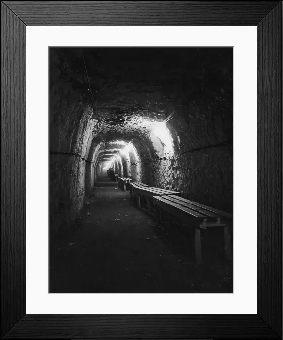 Framed Print : Tunnel Shelter Framed Print : Tunnel Shelter