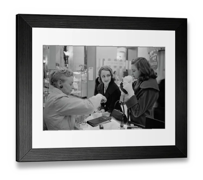 Framed Print : Debutantes Shopping, 1957 Framed Print : Debutantes Shopping, 1957