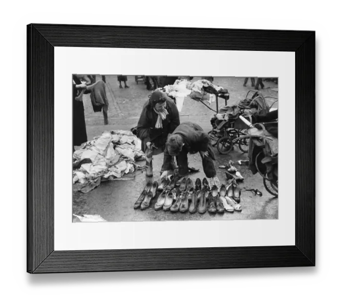 Framed Print : Shoe Seller Framed Print : Shoe Seller