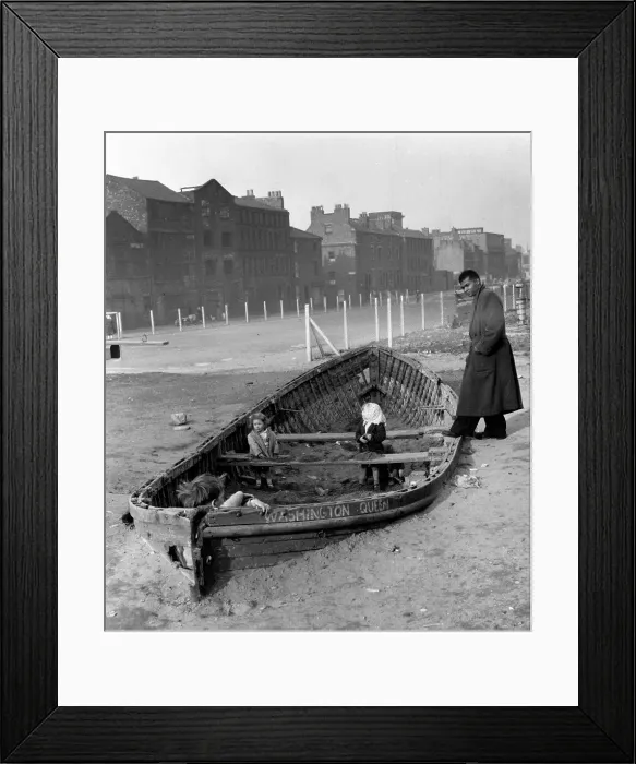 Framed Print : Boat Children Framed Print : Boat Children