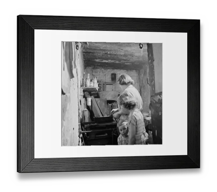 Framed Print : Slum Kitchen Framed Print : Slum Kitchen