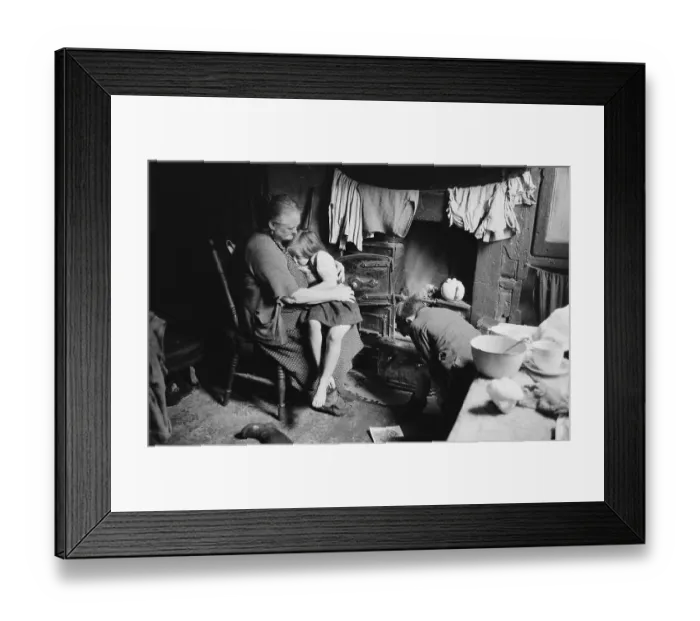 Framed Print : Liverpool Slum Interior Framed Print : Liverpool Slum Interior