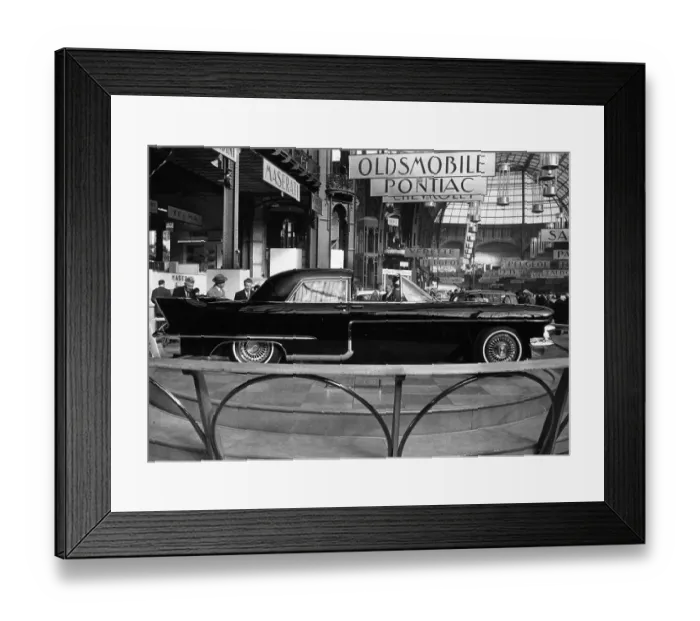 Framed Print : Cadillac. 22nd October 1956: The new Cadillac luxury car at the Paris Motor Show Framed Print : Cadillac. 22nd October 1956: The new Cadillac luxury car at the Paris Motor Show