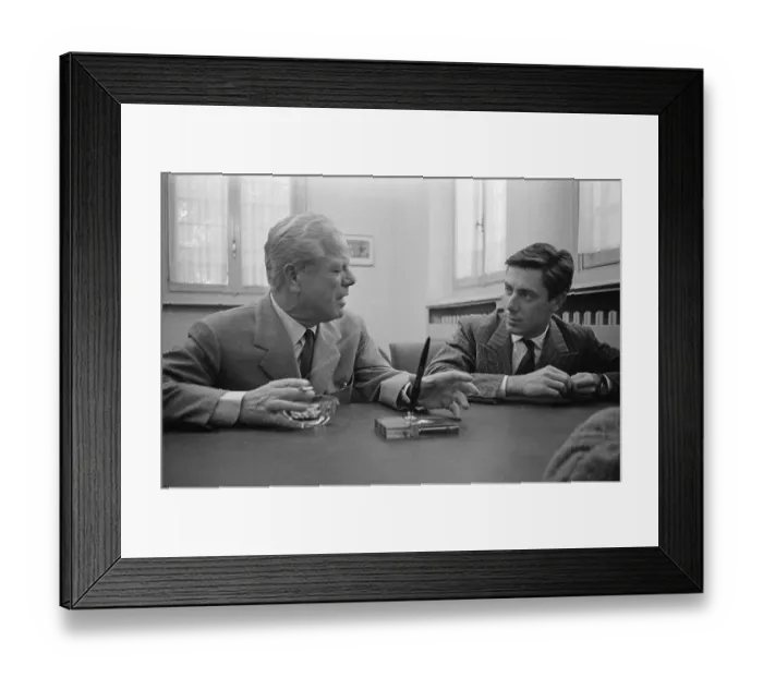 Framed Print : Battista And Sergio Farina Framed Print : Battista And Sergio Farina