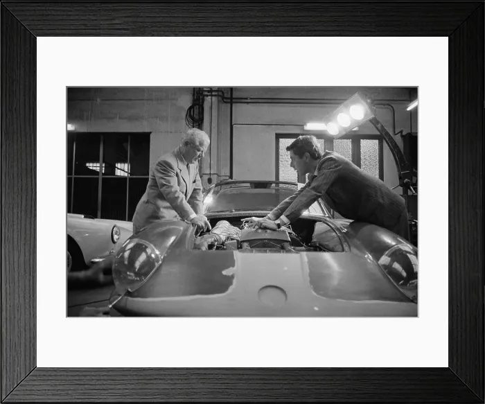 Framed Print : Battista And Sergio Farina Framed Print : Battista And Sergio Farina