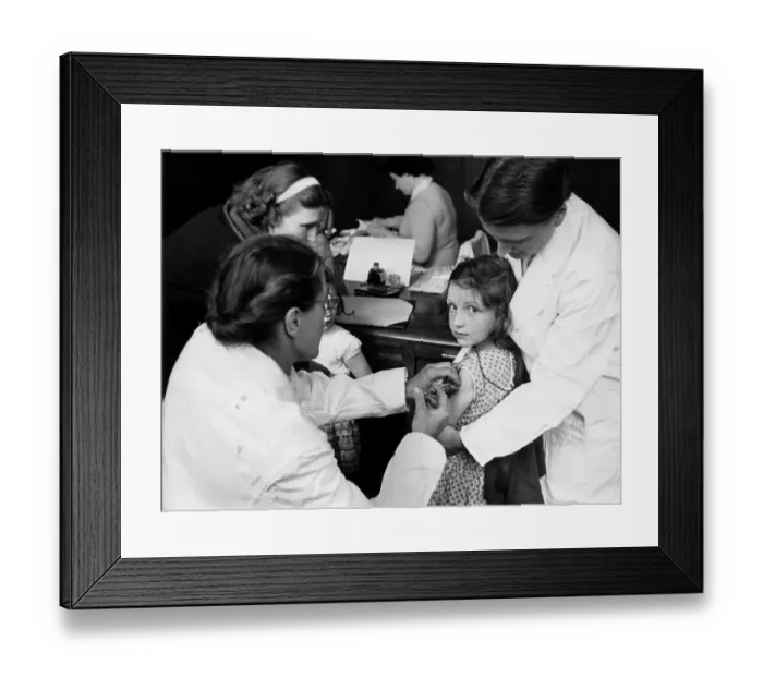 Framed Print : Vaccination Girl Framed Print : Vaccination Girl