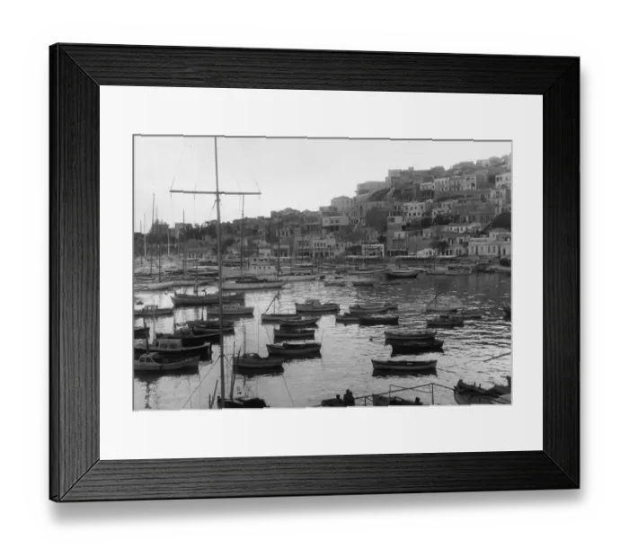 Framed Print : Greek Fishing Port Framed Print : Greek Fishing Port
