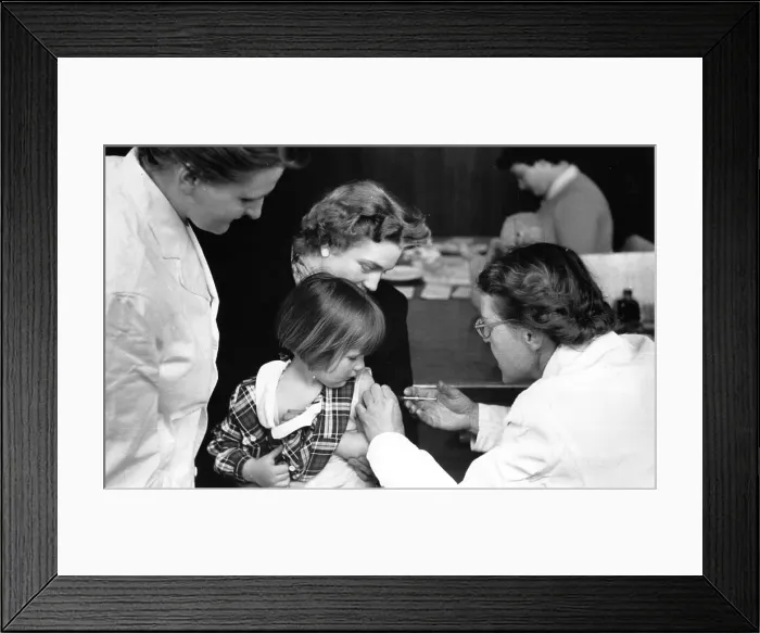 Framed Print : Polio Jabs Framed Print : Polio Jabs
