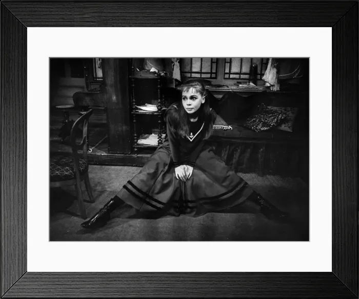 Framed Print : Gigi. April 1956: Leslie Caron as Gigi in the musical of the same name