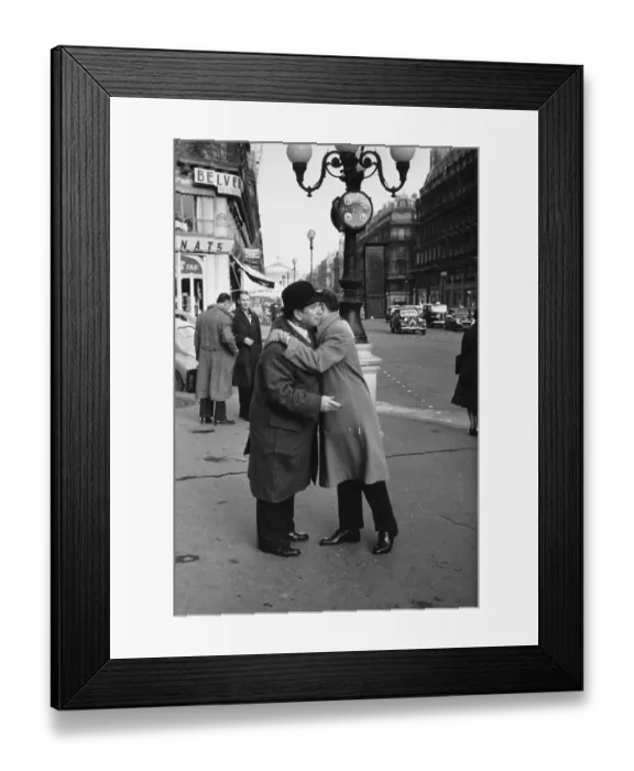 Framed Print : French Kiss Framed Print : French Kiss