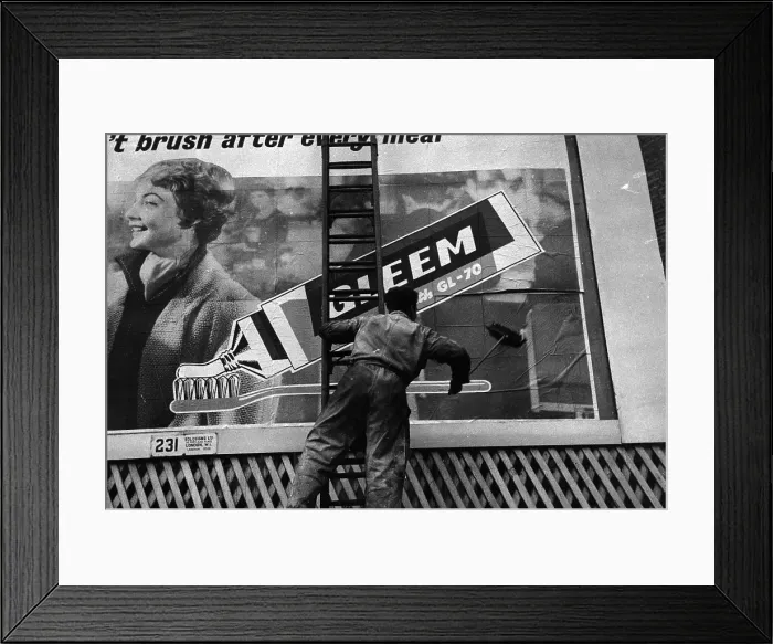 Framed Print : Gleem Toothpaste