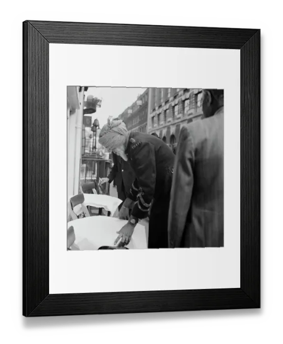 Framed Print : Sikh Doorman Framed Print : Sikh Doorman
