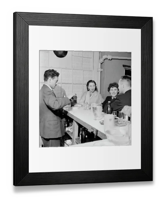 Framed Print : Indian Woman At Cafe Framed Print : Indian Woman At Cafe
