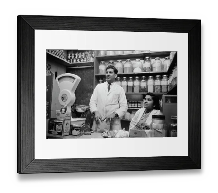 Framed Print : Indian Grocer's Framed Print : Indian Grocer's