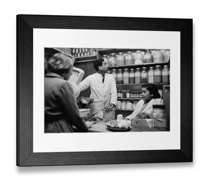 Framed Print : Indian Grocer's Framed Print : Indian Grocer's